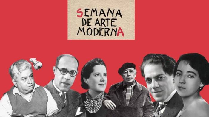 Artistas que participaram da semana da arte moderna