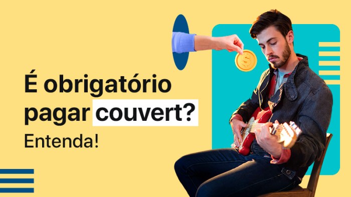 Couvert artistico é obrigatório