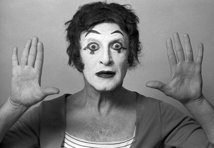 Mime artist marcel marceau